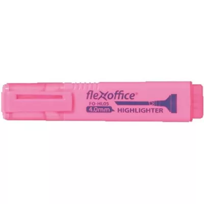 Szövegkiemelő, 1-4 mm, FLEXOFFICE "HL05", rózsaszín 1 db
