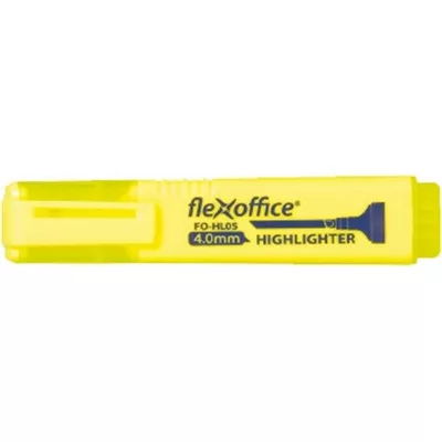Szövegkiemelő, 1-4 mm, FLEXOFFICE "HL05", sárga 1 db