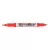 Alkoholos marker, 0,4/1,0 mm, kúpos, kétvégű, FLEXOFFICE "PM01", piros 1 db