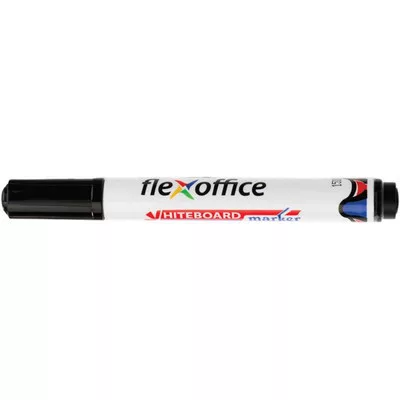 Táblamarker, 2,5 mm,kúpos, FLEXOFFICE "WB03", fekete