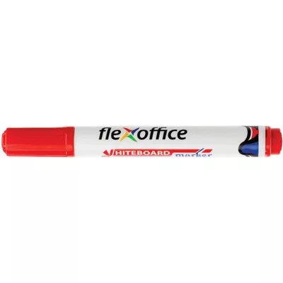 Táblamarker, 2,5 mm, kúpos, FLEXOFFICE "WB03", piros