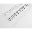 Spirál, fém, 2:1, 10 mm, 85 lap, GBC "MultiBind 21",  fehér 100 db