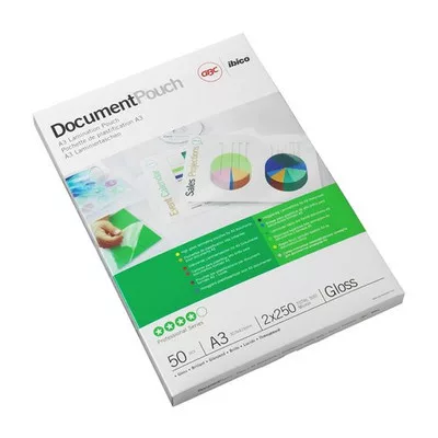 Meleglamináló fólia, 100 mikron, A3, fényes, GBC 100 db