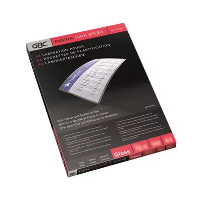 Meleglamináló fólia, 75 mikron, A4, fényes, GBC "High Speed" 1 db