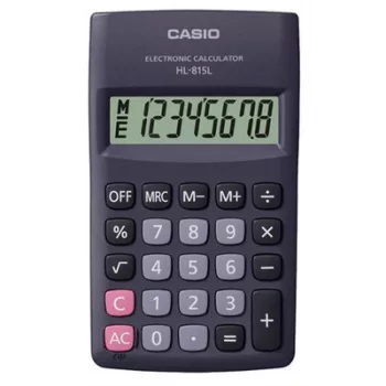   Zsebszámológép, 8 számjegy, CASIO "HL-815" 1 db