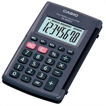   Zsebszámológép, 8 számjegy, CASIO "HL-820LV" 1 db