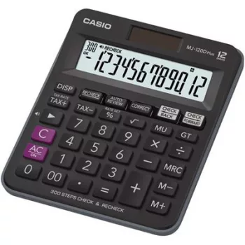   Számológép, asztali, 12 számjegy, CASIO "MJ-120D PLUS" 1 db