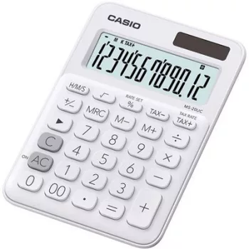   Számológép, asztali, 12 számjegy, CASIO "MS 20UC", fehér 1 db