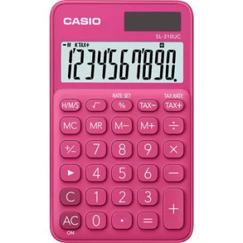   Zsebszámológép, 10 számjegy, CASIO "SL 310", rózsaszín 1 db