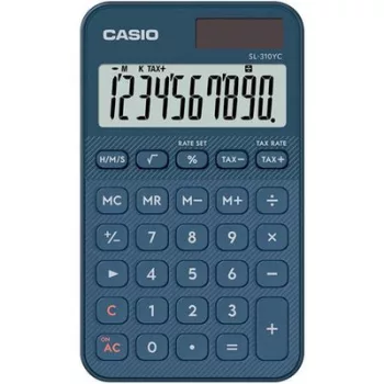   Zsebszámológép, 10 számjegy, CASIO "SL 310 YC" kék 1 db