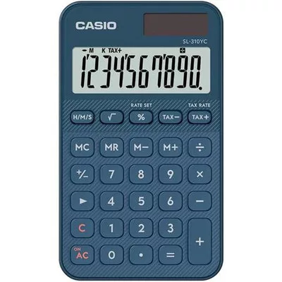 Zsebszámológép, 10 számjegy, CASIO "SL 310 YC" kék 1 db