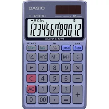   Zsebszámológép, 12 számjegy, CASIO "SL 320 TER+" 1 db