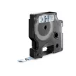 Feliratozógép szalag, 9 mm x 7 m, DYMO "D1", víztiszta-fekete 1 db