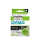 Feliratozógép szalag, 12 mm x 7 m, DYMO "D1", víztiszta-fekete 1 db