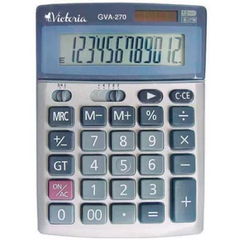   Számológép, asztali, 12 számjegy, VICTORIA OFFICE, "GVA-270" 1 db
