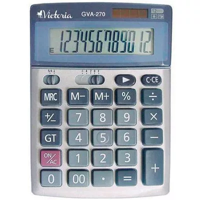 Számológép, asztali, 12 számjegy, VICTORIA OFFICE, "GVA-270" 1 db