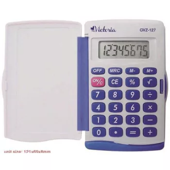  Zsebszámológép, 8 számjegy, VICTORIA OFFICE, "GVZ-127" 1 db