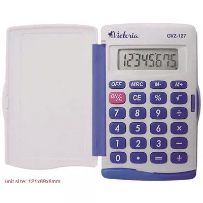 Zsebszámológép, 8 számjegy, VICTORIA OFFICE, "GVZ-127" 1 db