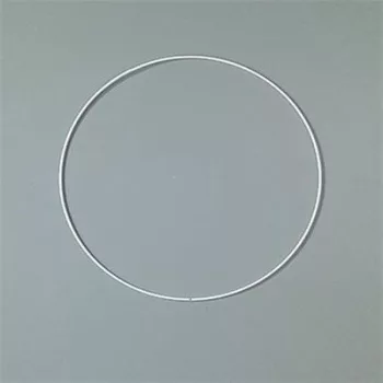 Fém karika, fehér, EFCO, 18 cm 1 db