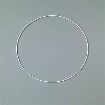 Fém karika, fehér, EFCO, 18 cm 1 db