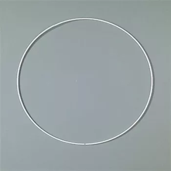Fém karika, fehér, EFCO, 25 cm 1 db