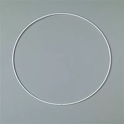 Fém karika, fehér, EFCO, 25 cm 1 db