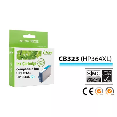 HP -hez Nr.364XL (CB323E) utángyártott cián TINTAPATRON / INK CARTRIDGE, ~750 oldal