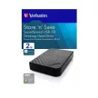 3,5" HDD (merevlemez), 2TB, USB 3.0, VERBATIM "Store n Save" 1 db