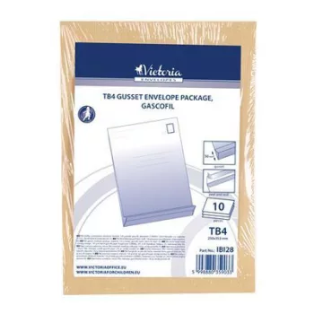   Redős-talpas tasak csomag, TB4, szilikonos, 50 mm talp, VICTORIA PAPER, barna gascofil, 10 db/csomag