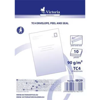   Borítékcsomag, TC4, szilikonos, VICTORIA PAPER (10 db/csomag)