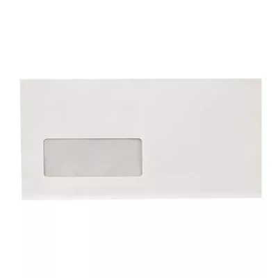Boríték, LA4, szilikonos, bal ablakos, VICTORIA PAPER (1000 db/doboz)