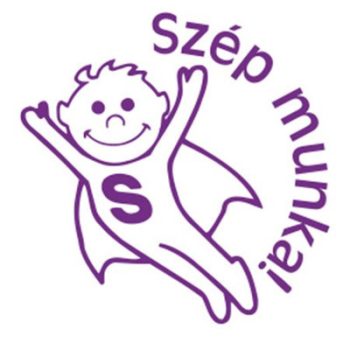   Bélyegző, motivációs, Szép munka!, COLOP "N43-kék", lila