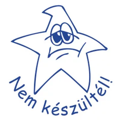 Bélyegző, motivációs, Nem készültél!, COLOP "N43-kék", kék 1 db