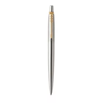   Golyóstoll, 0,7 mm, nyomógombos, arany színű klip, rozsdam. acél tolltest, PARKER "Royal Jotter", kék 1 db