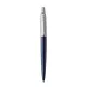 Golyóstoll, 0,7 mm, ezüst színű klip, royal kék tolltest, PARKER, "Royal Jotter", kék 1 db