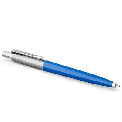 Golyóstoll, 0,7 mm, ezüst színű klip, kék tolltest, PARKER "Royal Jotter Originals", kék 1 db