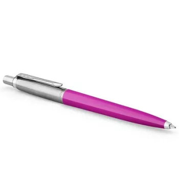   Golyóstoll, 0,7 mm, ezüst színű klip, magenta tolltest, PARKER "Royal Jotter Originals", kék 1 db