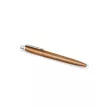 Golyóstoll, 0,7 mm, ezüst színű klip, mintás tolltest, PARKER, "Royal Jotter Róma", kék 1 db