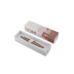 Golyóstoll, 0,7 mm, ezüst színű klip, mintás tolltest, PARKER, "Royal Jotter Róma", kék 1 db