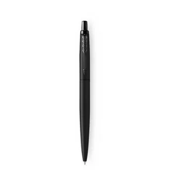  Golyóstoll, 0,7 mm, nyomógombos, fekete színű klip, matt fekete tolltest, PARKER, "Royal Jotter XL", kék 1 db