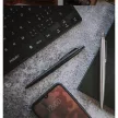 Golyóstoll, 0,7 mm, nyomógombos, fekete színű klip, matt fekete tolltest, PARKER, "Royal Jotter XL", kék 1 db