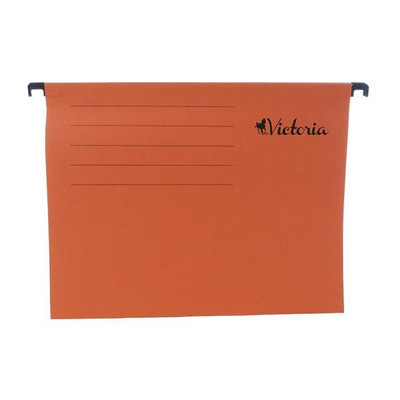 Függőmappa, karton, A4, VICTORIA OFFICE, narancs