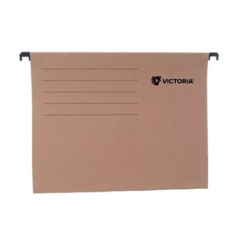 Függőmappa, karton, A4, VICTORIA OFFICE, natúr 25 db