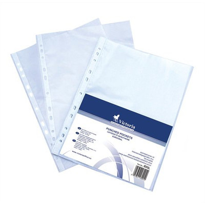 Genotherm, lefűzhető, A4, 50 mikron, narancsos felület, VICTORIA OFFICE  (100 db/csomag)