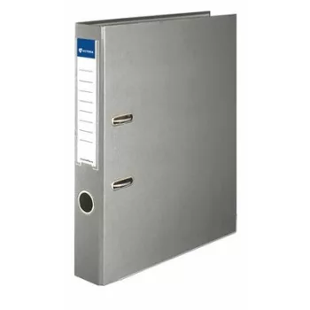   Iratrendező, 50 mm, A4, PP/karton, élvédő sínnel, VICTORIA OFFICE, "Basic", szürke 1 db