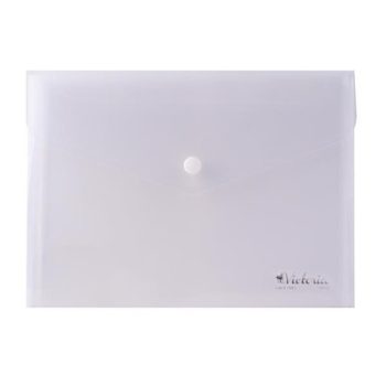   Irattartó tasak, A5, PP, patentos, VICTORIA OFFICE, áttetsző