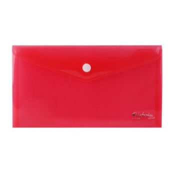 Irattartó tasak, DL, PP, patentos, VICTORIA OFFICE, piros