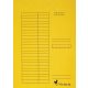 Gyorsfűző, karton, A4, VICTORIA OFFICE, sárga (5db)
