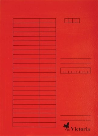 Gyorsfűző, karton, A4, VICTORIA OFFICE, piros (5db)