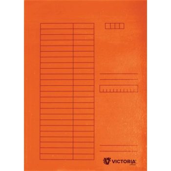   Gyorsfűző, karton, A4, VICTORIA OFFICE, narancs (5db/csomag)
